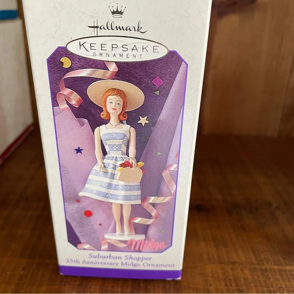 Hallmark Keepsake Suburban Shopper Midge Barbie 35th Anniversary Ornament 1998